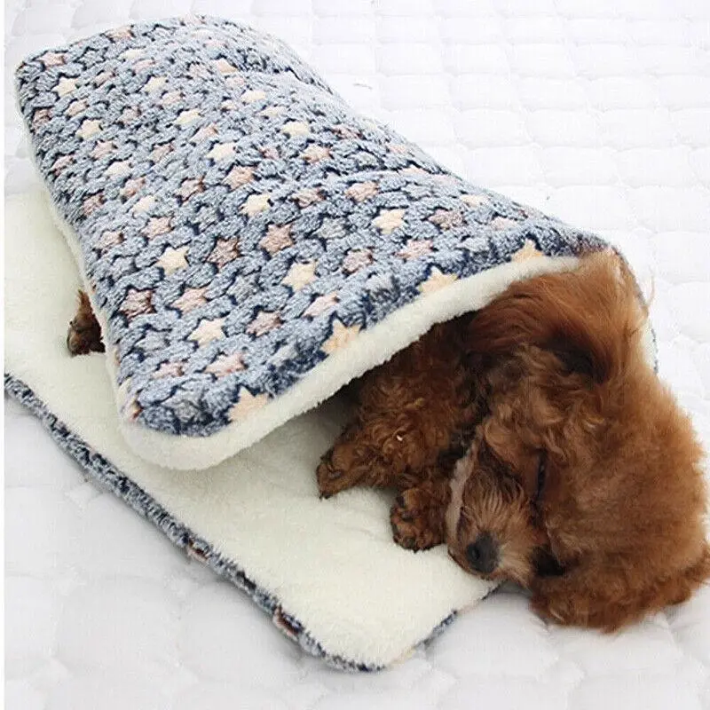 M Size Puppy Dog Cat Cushion Mattress Blanket Bed Soft Warm Pet Pad Winter Kennel House