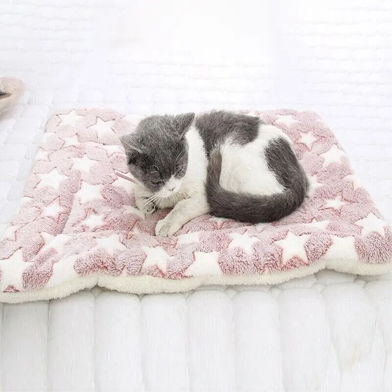 M Size Puppy Dog Cat Cushion Mattress Blanket Bed Soft Warm Pet Pad Winter Kennel House