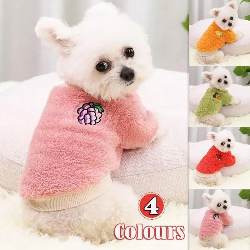 S Puppy Pet Dog Fleece Warm Jumper Sweater Coat Small Yorkie Chihuahua Cat Clothes