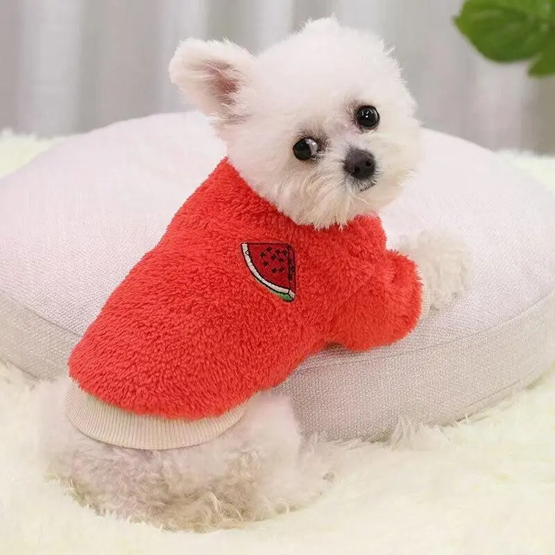 S Puppy Pet Dog Fleece Warm Jumper Sweater Coat Small Yorkie Chihuahua Cat Clothes