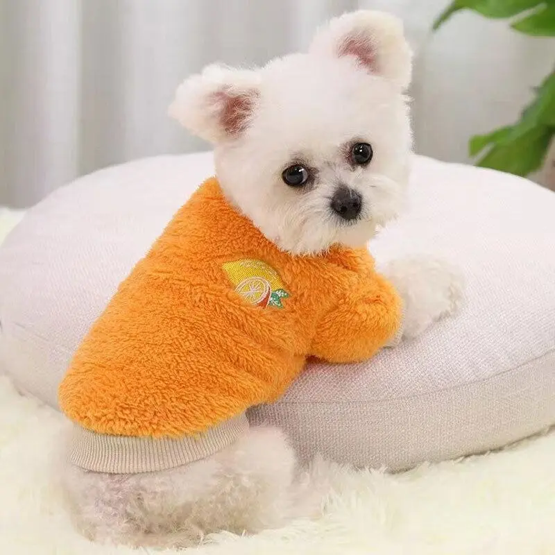 L Puppy Pet Dog Fleece Warm Jumper Sweater Coat Small Yorkie Chihuahua Cat Clothes