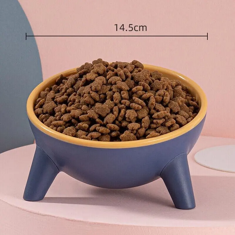 Raised Cat Bowl Pet Feeder Pet Bowl Elevated Dog Bowls 15° Tilted Pet Water Bowl