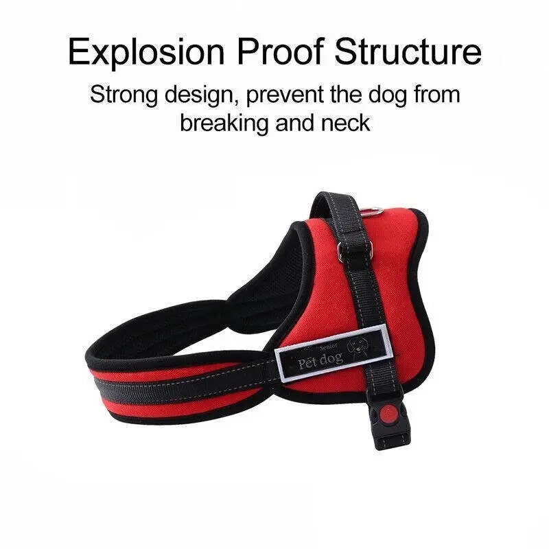 M Size No-pull Dog Harness Pet Puppy Large Dog Vest Adjustable Padded Handle