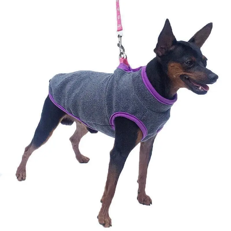 M Pet Dog Puppy Winter Warm Fleece Jumper Vest Coat Jacket Apparel Clothes Outdoor