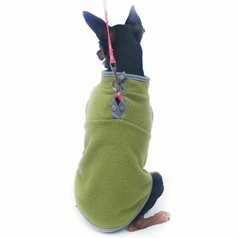 M Pet Dog Puppy Winter Warm Fleece Jumper Vest Coat Jacket Apparel Clothes Outdoor