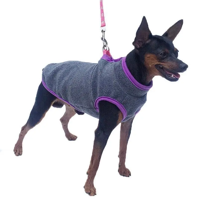 M Pet Dog Puppy Winter Warm Fleece Jumper Vest Coat Jacket Apparel Clothes Outdoor