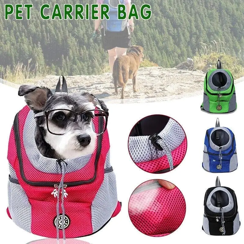 S Size Puppy Travel Mesh Pet Dog Carrier Backpack Front Travel Portable Shoulder Bag