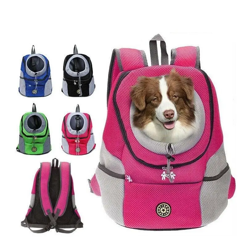 S Size Puppy Travel Mesh Pet Dog Carrier Backpack Front Travel Portable Shoulder Bag