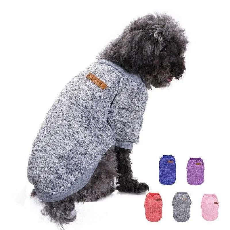 XS Size Cute Pet Dog Warm Jumper Sweater Clothes Puppy Cat Knitwear Knitted Coat Winter