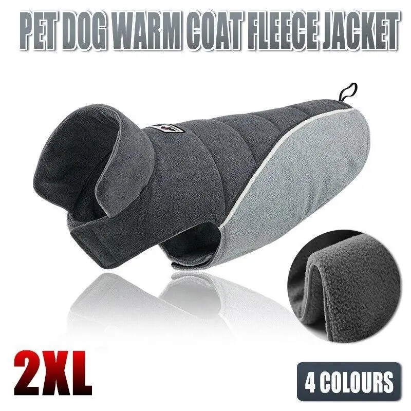 2XL Size Pet Dog Warm Coat Fleece Jacket Double-sided Vest Jumper Sweater Winter