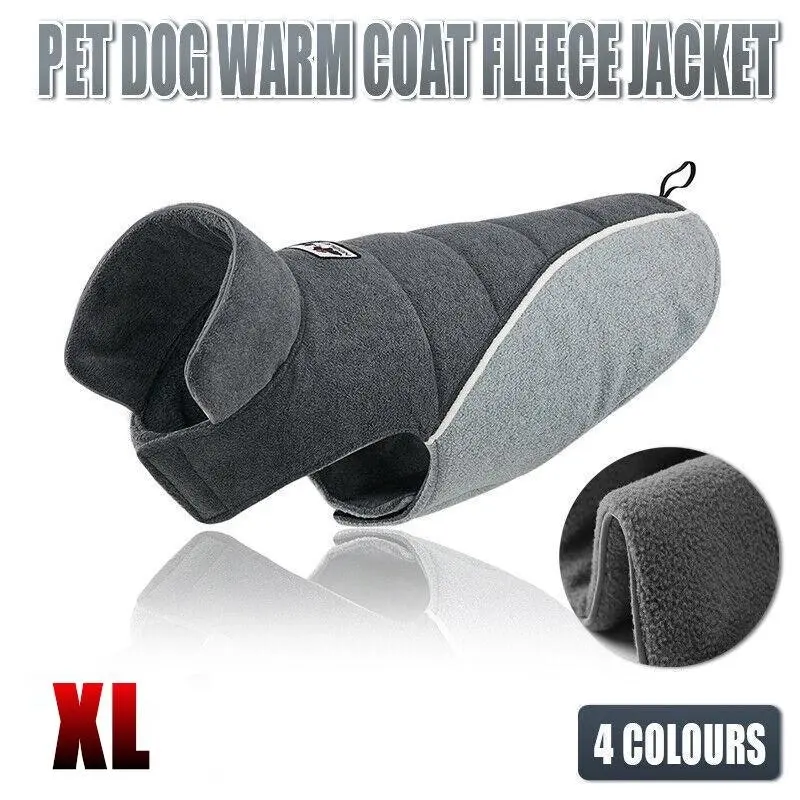 XL Size Pet Dog Warm Coat Fleece Jacket Double-sided Vest Jumper Sweater Winter