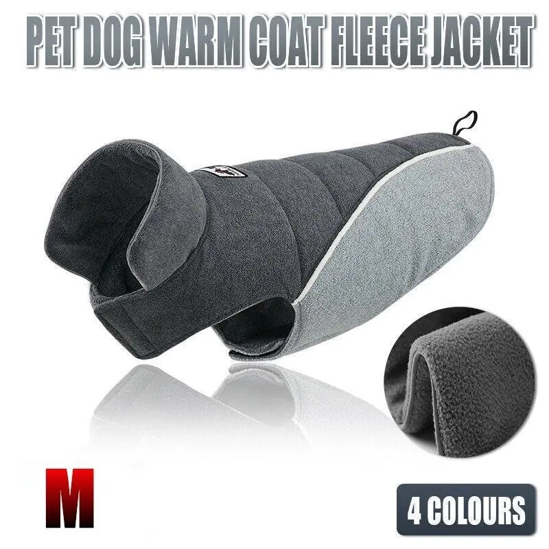 M Size Pet Dog Warm Coat Fleece Jacket Double-sided Vest Jumper Sweater