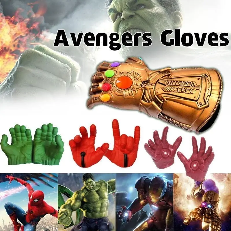 Avengers Gloves Hands Hulk Spider Man Iron Man Boxing Gloves Costumes