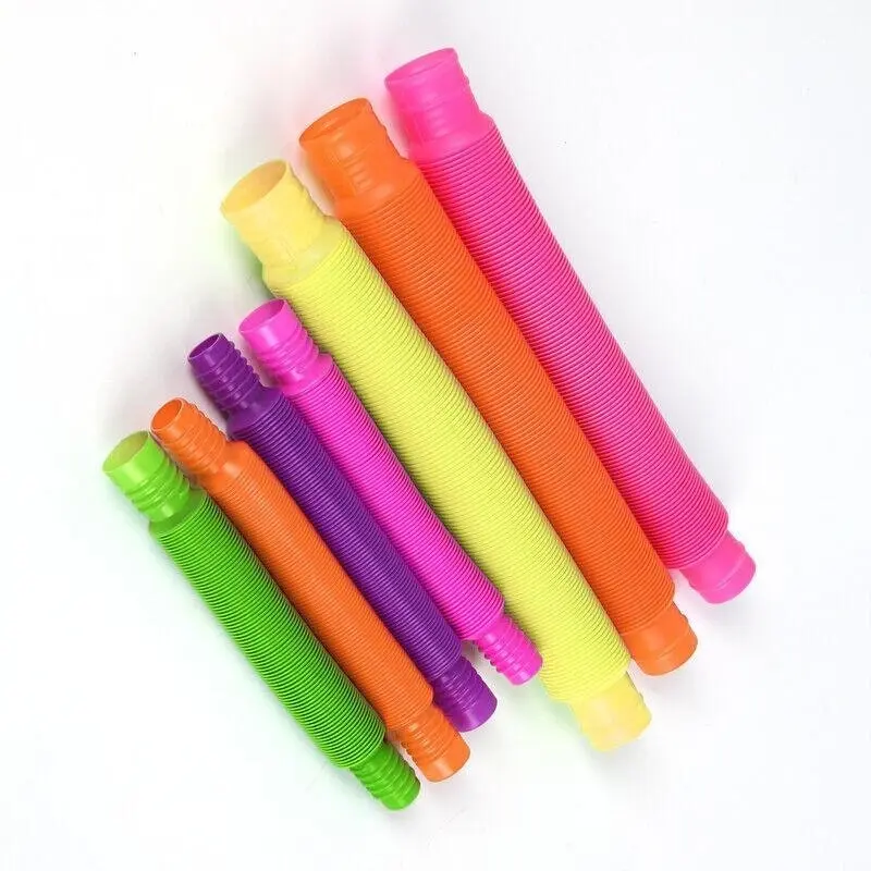 6Pcs Fidget Pop Tube Pip Sensory Game Toys Kids Tools