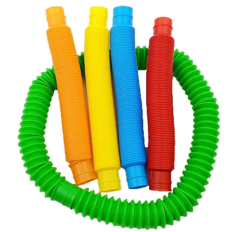 6-12Pcs Fidget Pop Tube Toys Pipe Sensory Tools Relief