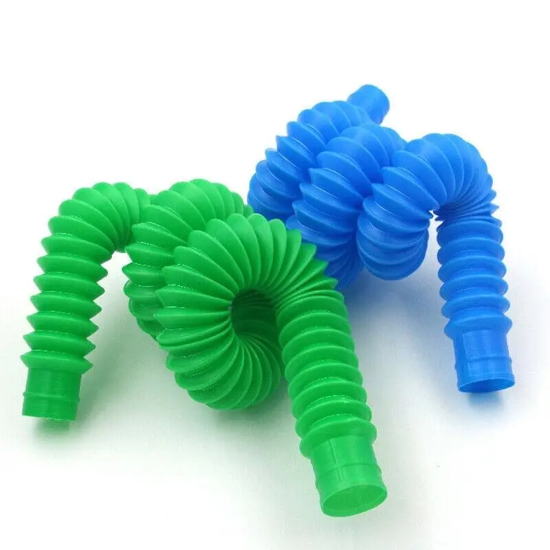 6-12Pcs Fidget Pop Tube Toys Pipe Sensory Tools Relief