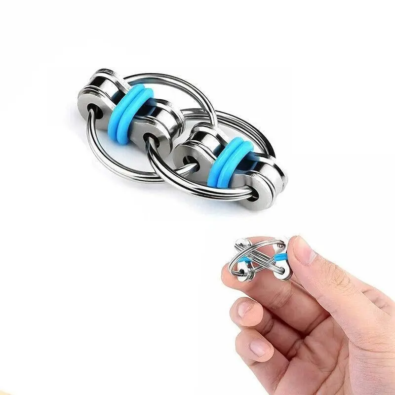 1X Flippy Bike Chain Fidget Toy Stress Relief Sensory