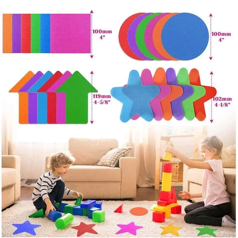 30X Carpet Spot Markers Sit Dot Circle For Classroom Easy Teach Tool Game Au