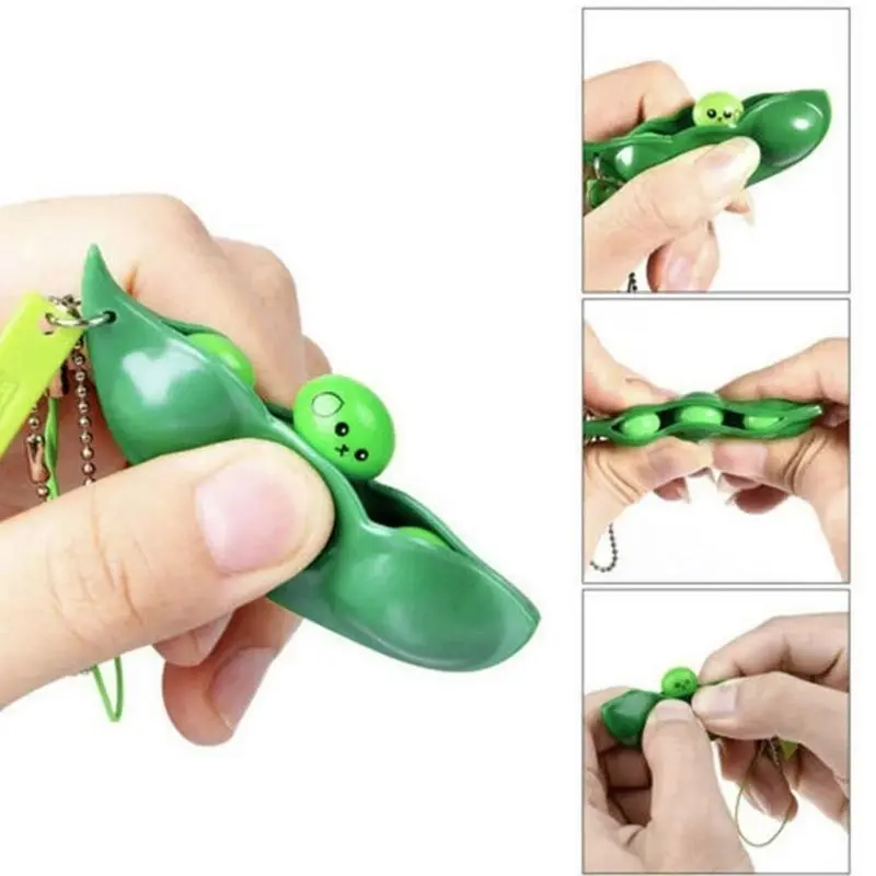 Pea Pod Pop It Fidget Toy Push Bubble Sensory Special Needs Stress Popper