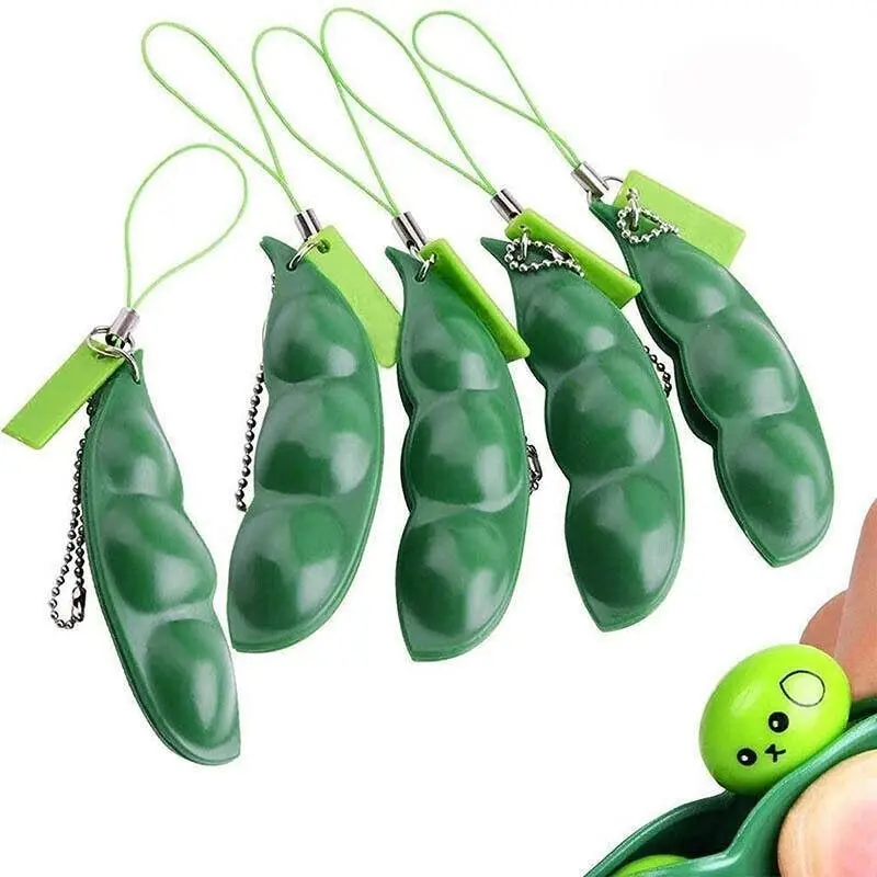 Pea Pod Pop It Fidget Toy Push Bubble Sensory Special Needs Stress Popper