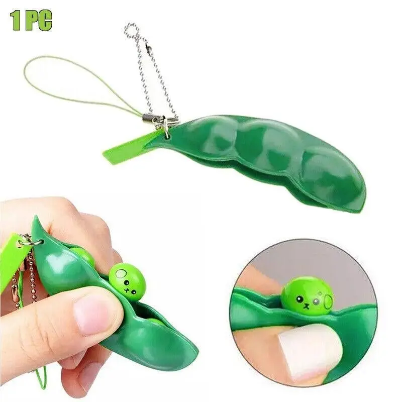 Pea Pod Pop It Fidget Toy Push Bubble Sensory Special Needs Stress Popper