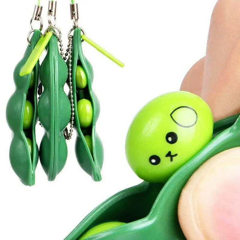 Pea Pod Pop It Fidget Toy Push Bubble Sensory Special Needs Stress Popper