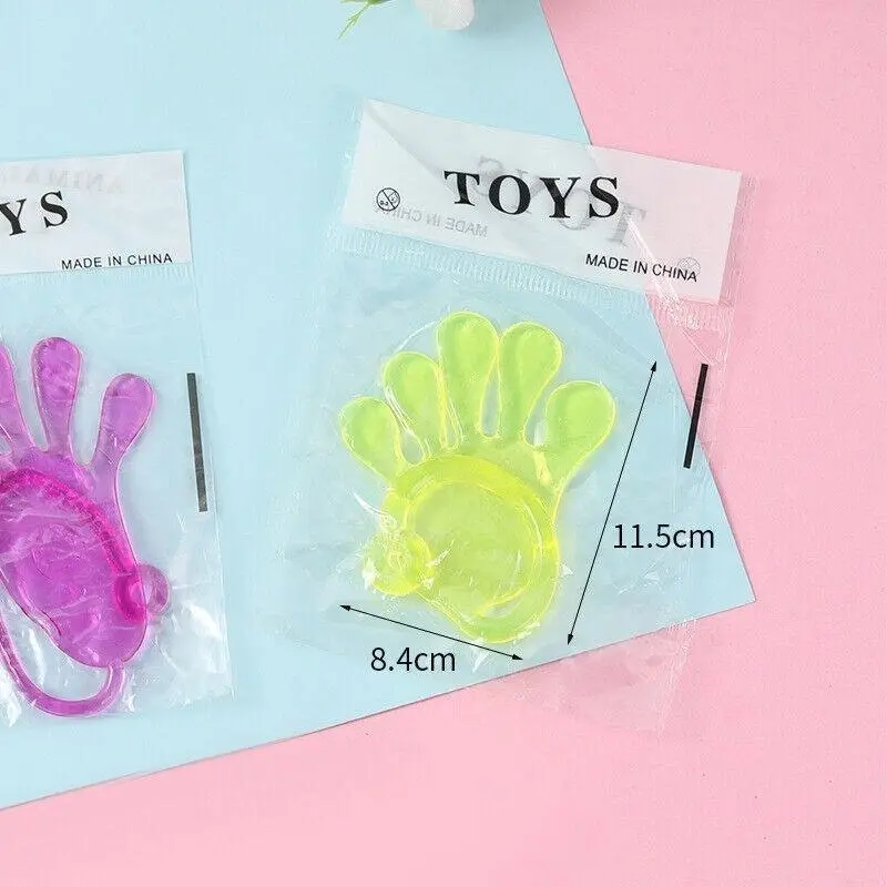 Up25Xsticky Hands Stretchy Jelly Kids Toy Party Favour Novelty Gift Stock Filler