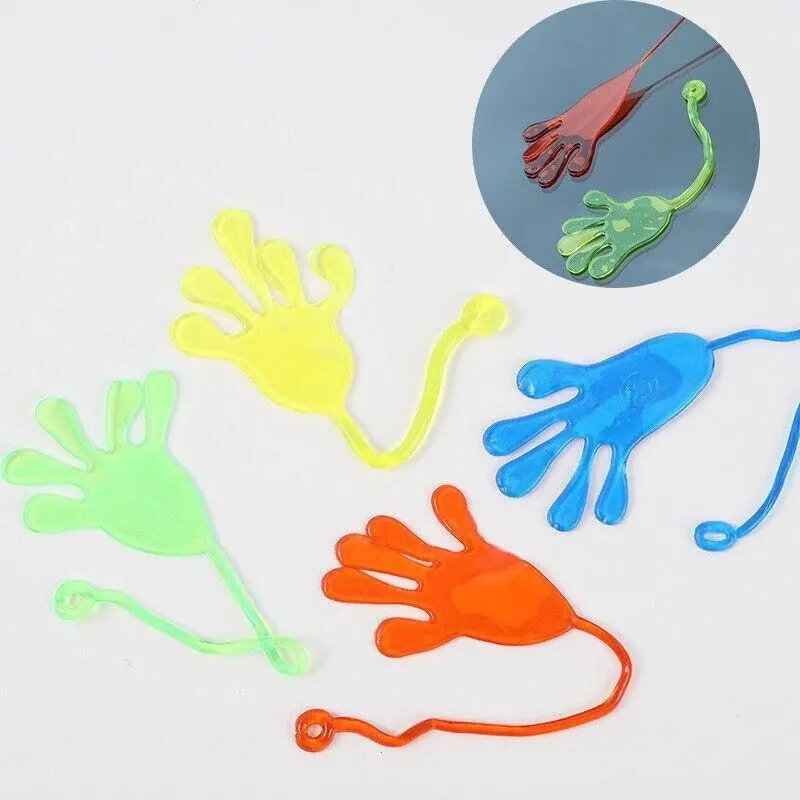 Up25Xsticky Hands Stretchy Jelly Kids Toy Party Favour Novelty Gift Stock Filler