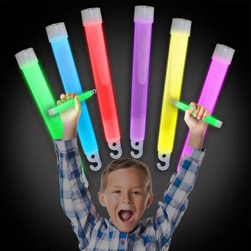 50 X 6 Inch Mixed Glow Sticks Party Rave Light Disco Glow In Dark