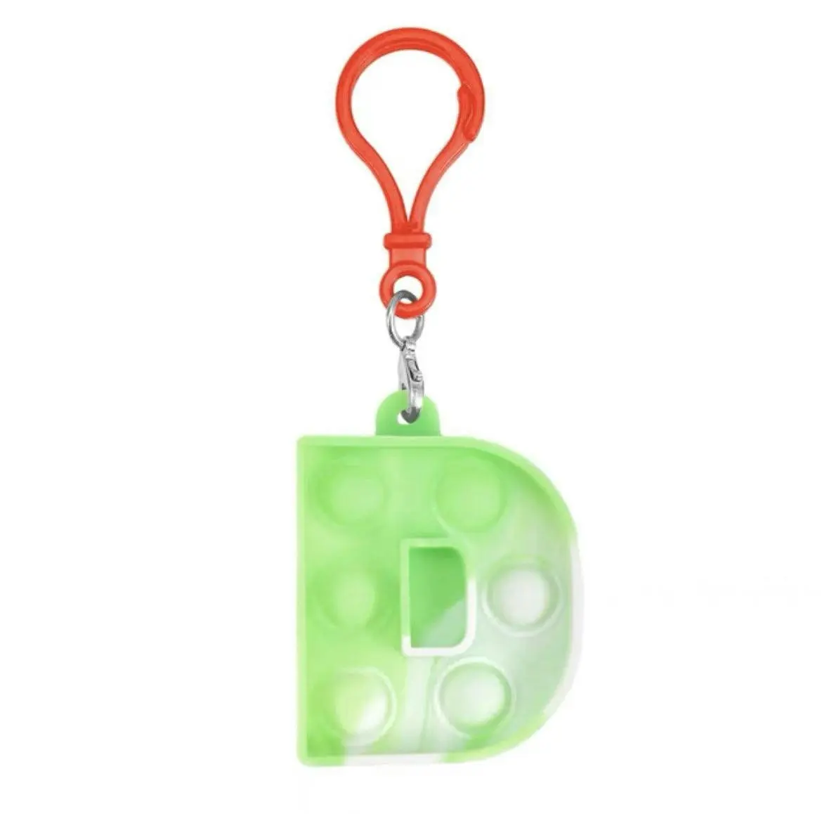 1Pcs Capital Letter Pop It Key Chain Large Size Fidget Toy Back  To  School  Au