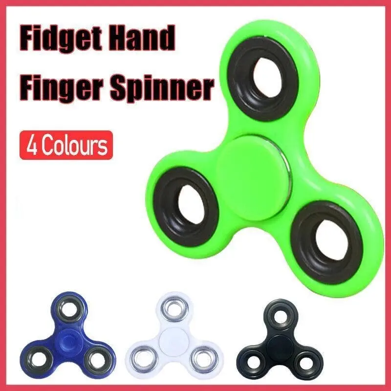 3D Fidget Hand Finger Spinner Edc Focus Stress Reliever Toys For Kids