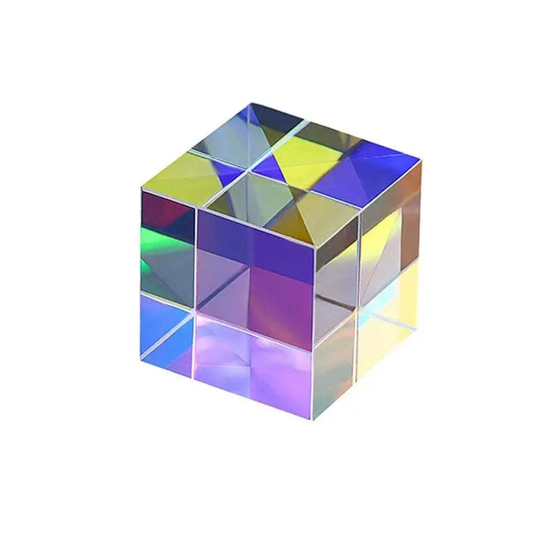 Cmy Optical Glass Defective Cube Prism Cross Dichroic Rgb Dispersion Six-Sided U