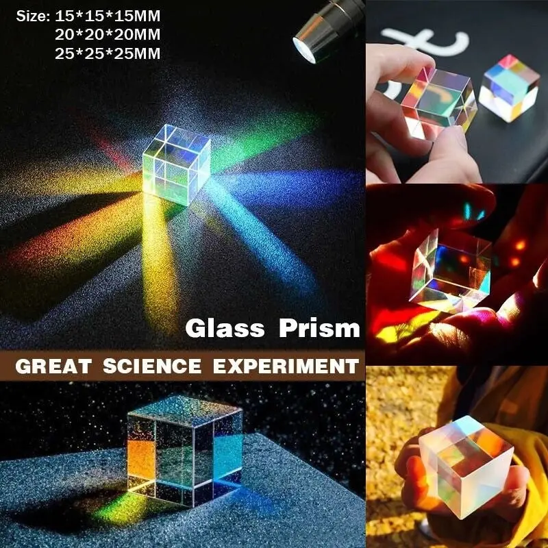 Cmy Optical Glass Defective Cube Prism Cross Dichroic Rgb Dispersion Six-Sided U