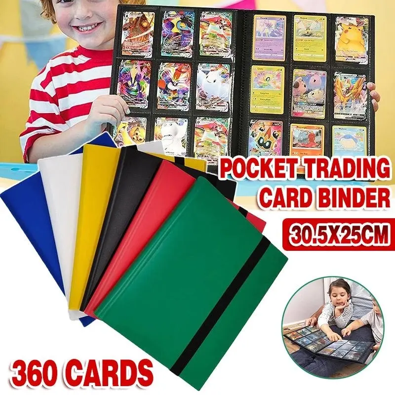 360 Cards Pocket Trading Card Binder 9 Pocket Trading Card Album Folder Case