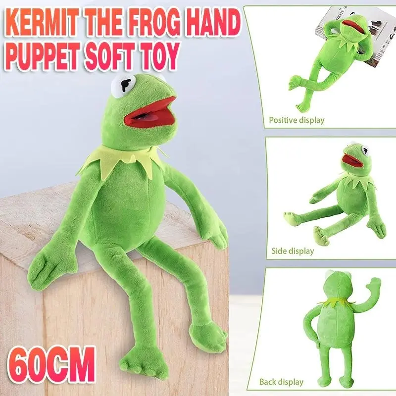 23" Kermit the Frog Hand Puppet Soft Toy Plush Stuffed Doll Kid's Gift Birthday