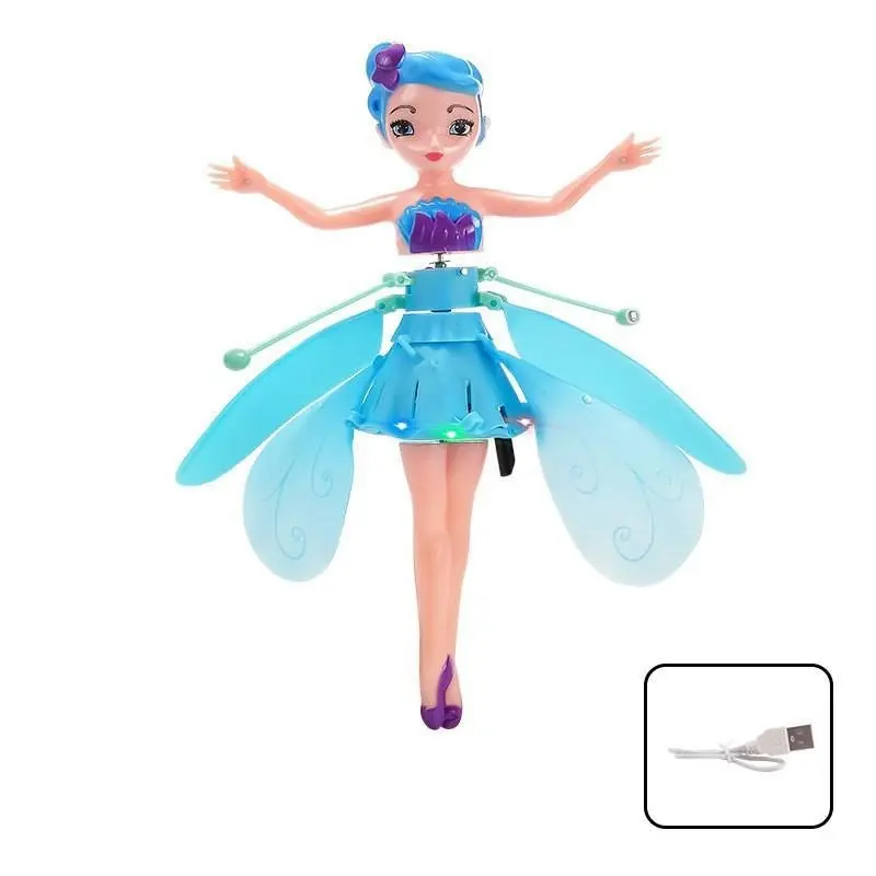 Flying Fairy Princess Doll Infrared Auto Induction Control Kids Toys Girls Gifts