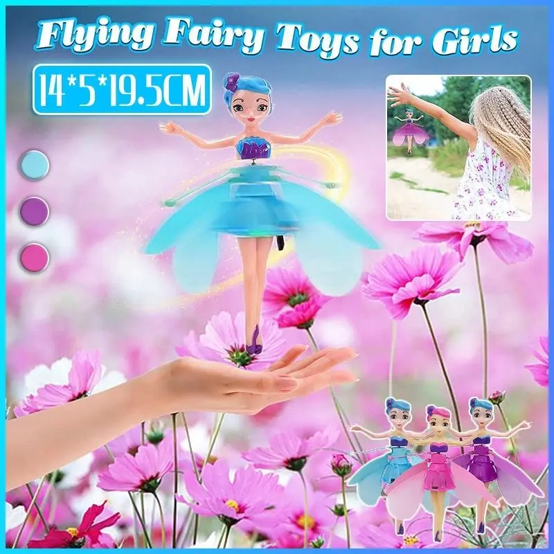 Flying Fairy Princess Doll Infrared Auto Induction Control Kids Toys Girls Gifts