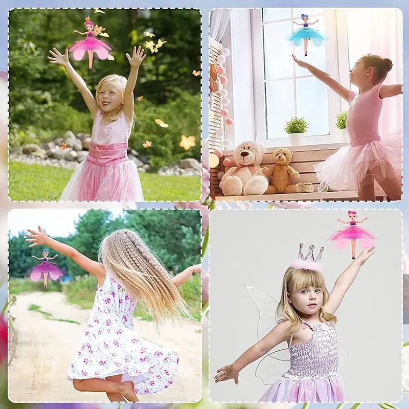 Flying Fairy Princess Doll Infrared Auto Induction Control Kids Toys Girls Gifts