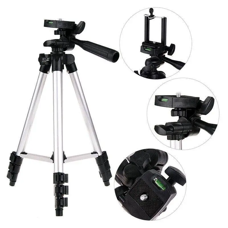 Professional Camera Tripod Stand Mount Phone Holder For Iphone Dslr Travel Au