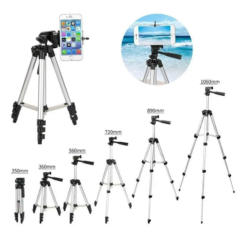 Professional Camera Tripod Stand Mount Phone Holder For Iphone Dslr Travel Au