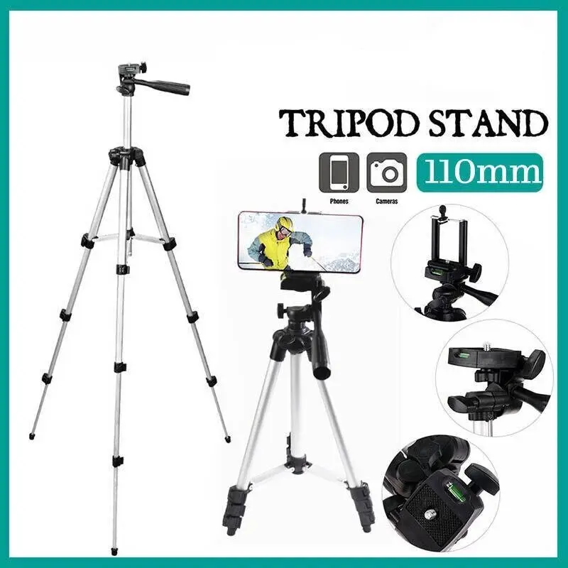 Professional Camera Tripod Stand Mount Phone Holder For Iphone Dslr Travel Au