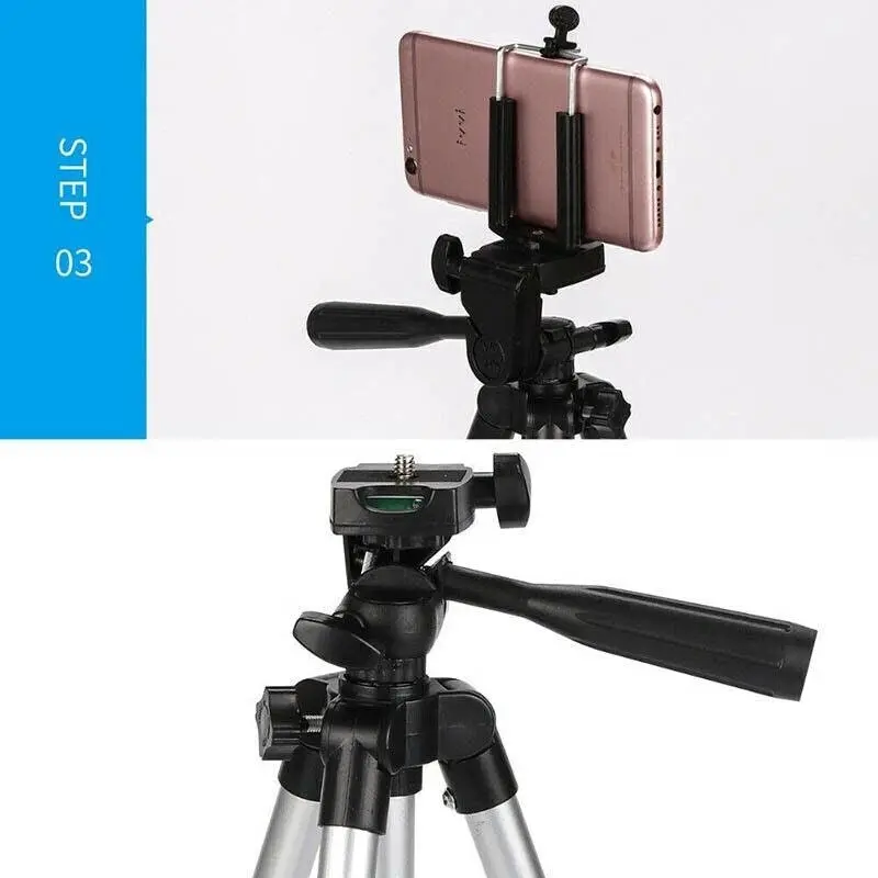 Professional Camera Tripod Stand Mount Phone Holder For Iphone Dslr Travel Au