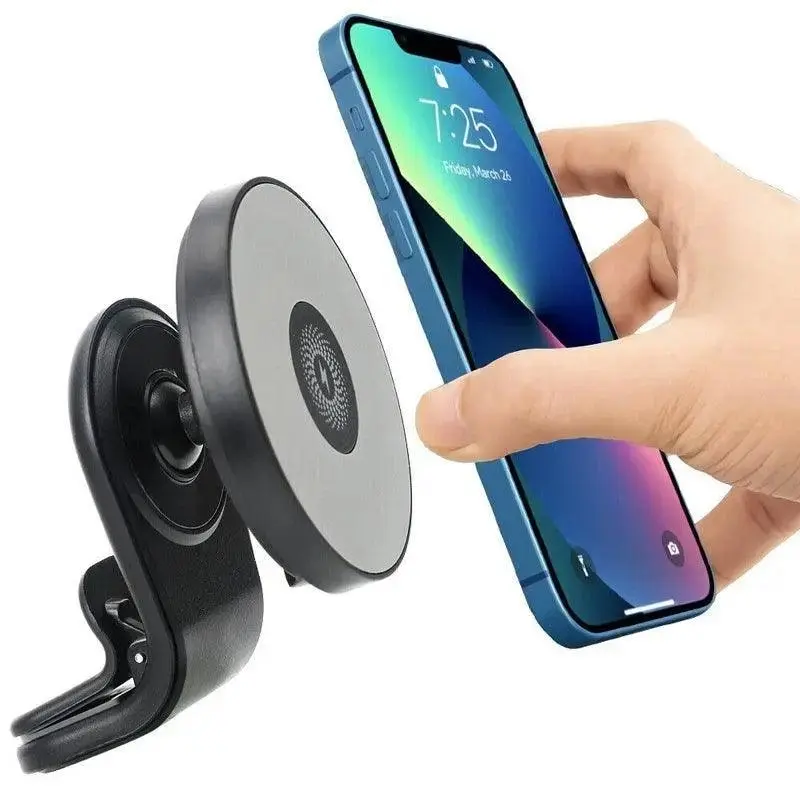 Wireless 15W Magnetic Car Mount Holder Charger For Iphone 13 12 Pro Max Magsafe