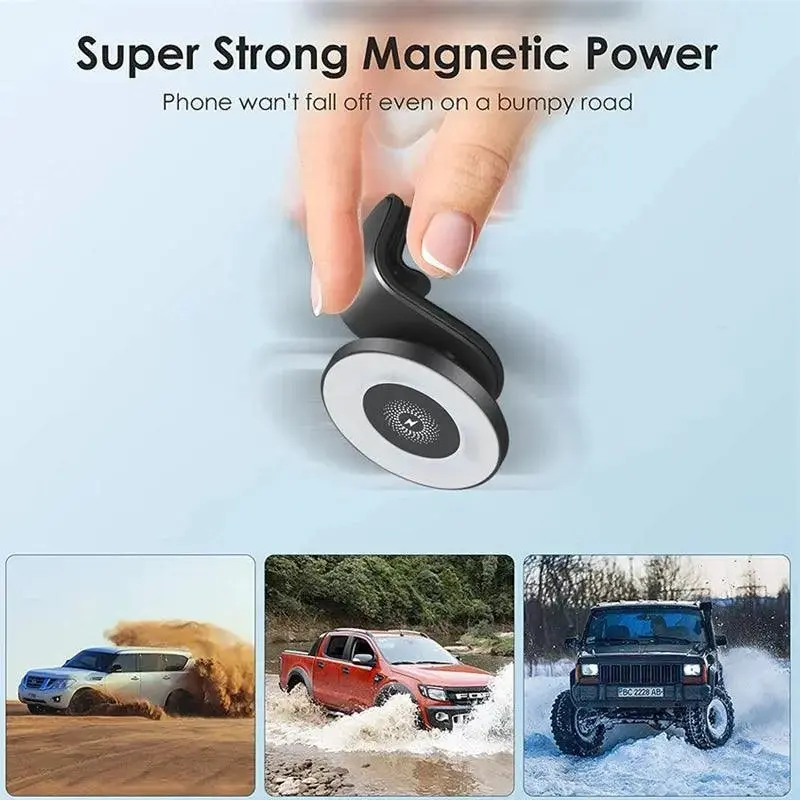 Wireless 15W Magnetic Car Mount Holder Charger For Iphone 13 12 Pro Max Magsafe