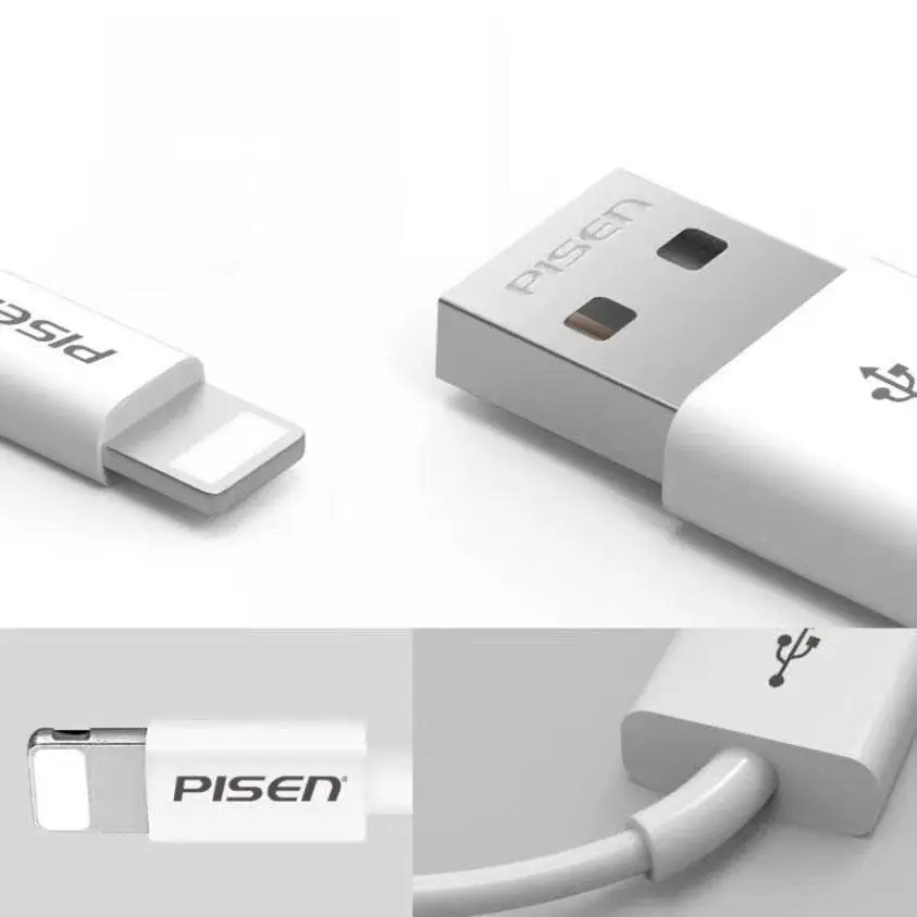 Pisen Usb Fast Charger Data 1/2/3M Cable Compatible For Iphone Ipad 12 11 X Au