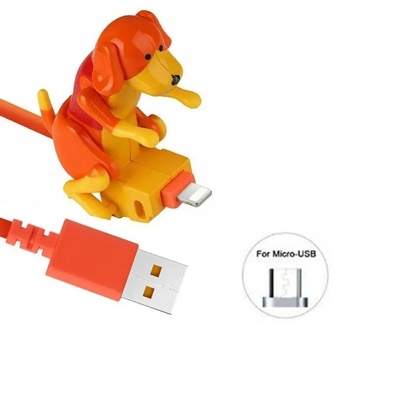 Cute Funny Humping Dog Fast Charger Cable For Micro-USB Charging