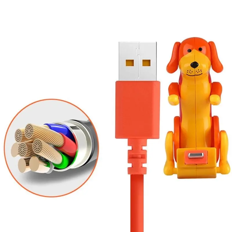 Cute Funny Humping Dog Fast Charger Cable For Micro-USB Charging