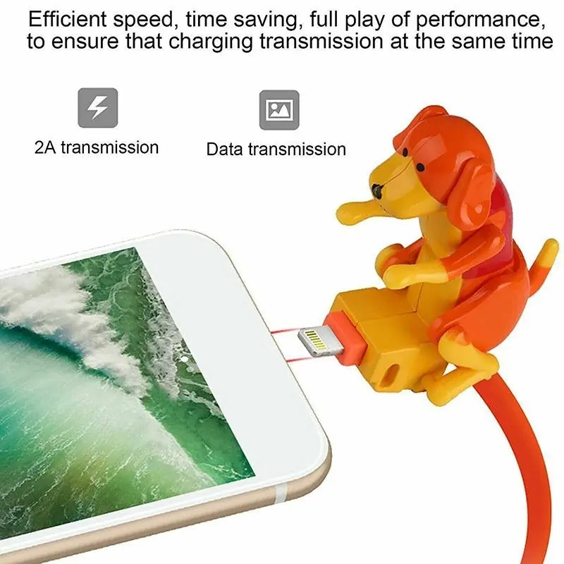 Cute Funny Humping Dog Fast Charger Cable For Micro-USB Charging