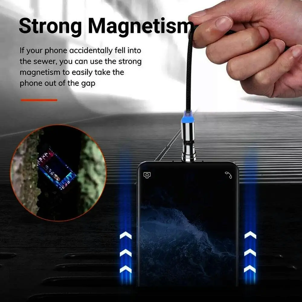 540° Rotate Magnetic Charging Cable For iPhone