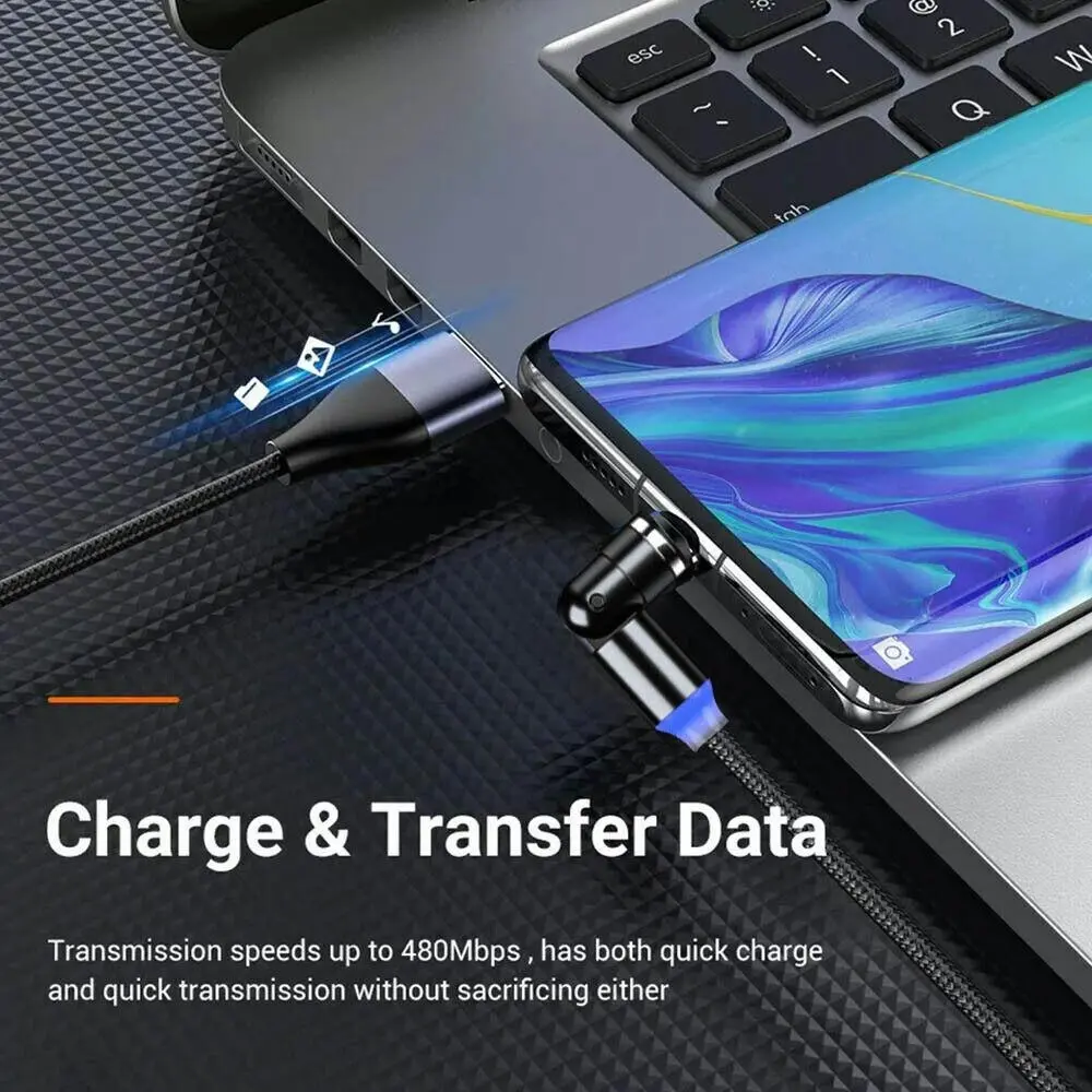 540° Rotate Magnetic Charging Cable For iPhone